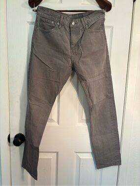Levi's 508 Straight Jeans in Gray with Tan Patch